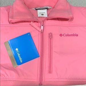 Girls pink Columbia fleece jacket